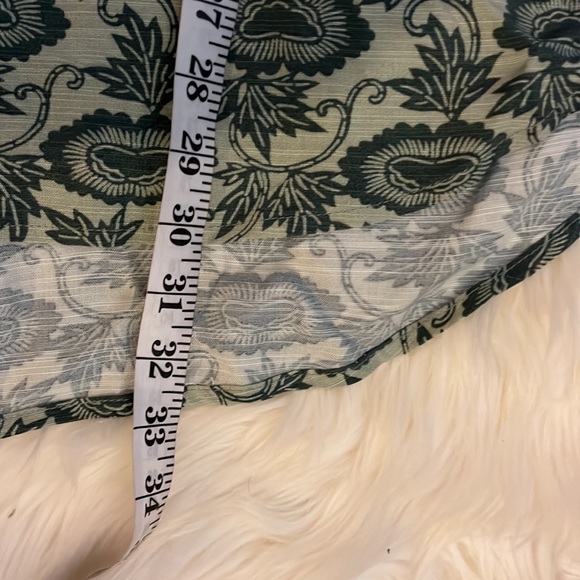 NWT Green Floral Knox Rose Long Sleeve Tunic peasant blouse size xl - Picture 6 of 8